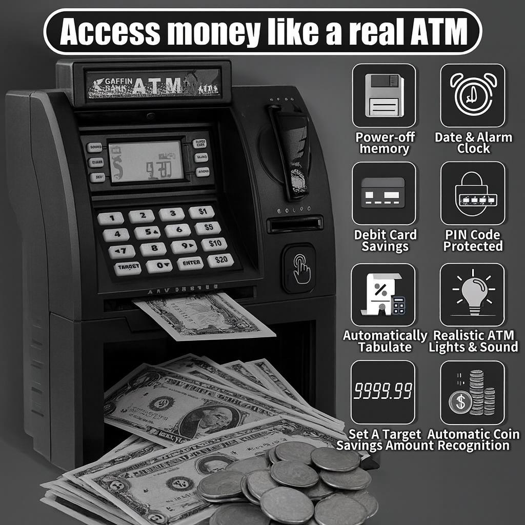 Smart Savings Mini ATM for Kids